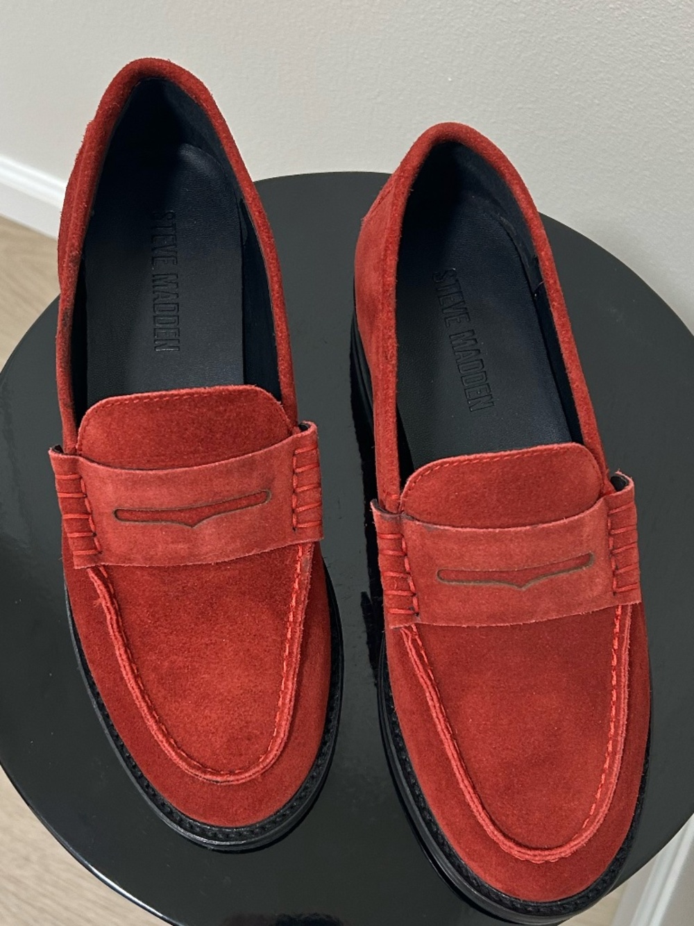 Red Suede Loafer